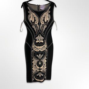 Herve Leger Embellished Bodycon Dress Size M